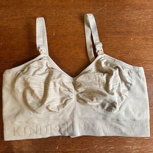 Kindred Bravely Hands Free Nursing + Pumping Bra Beige - Medium